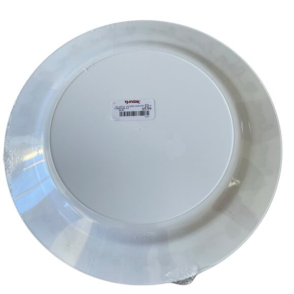 Cupcakes & Cashmere Red Hearts Love Border Disposable 10.25" Dinner Plates 12pc - Picture 8 of 10